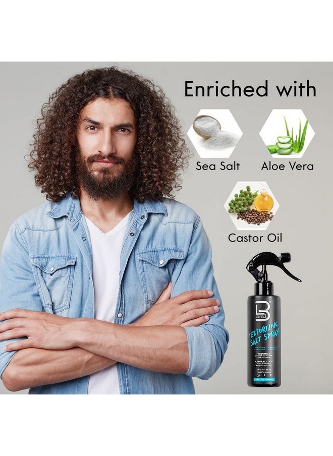 L3 Level 3 Sea Salt Texturizing Spray - Creates Beachy Waves and Texture - Casual Hair Finish