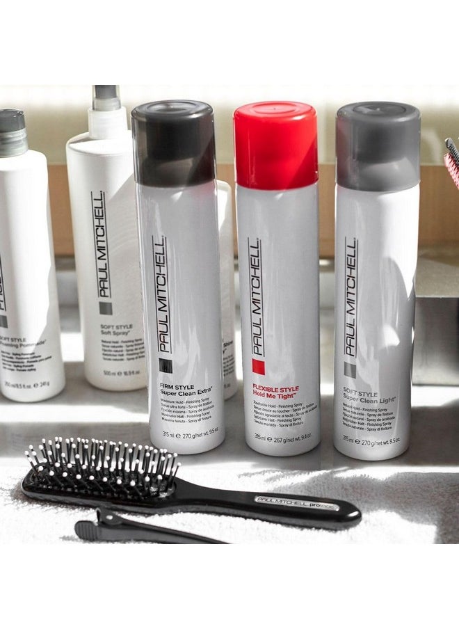 Paul Mitchell Super Clean Light Finishing Hairspray, Natural Hold, Touchable Finish, For Fine Hair, 9.5 oz.