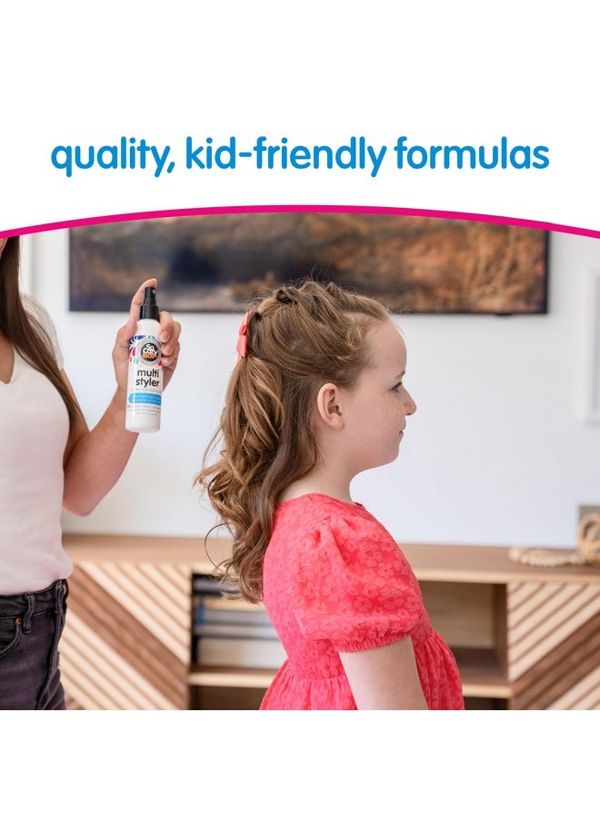 SoCozy Multi Styler, Styling Hair Spray for Kids, Safe for Everyday Use (5.2 Fl Oz) Holds Like a Light Gel, Gentle Formula with Quinoa, Vitamin B5 & Aloe, No Parabens, Sulfates or Synthetic Colors