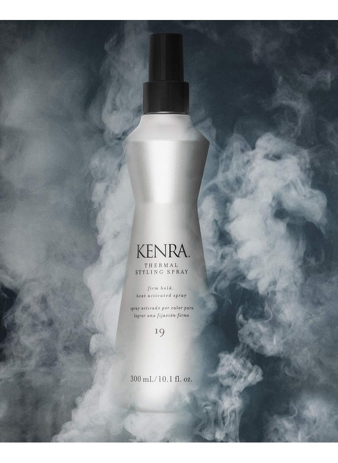 Kenra Thermal Styling Spray 19 | Heat Protection Spray | Firm Hold Heat-Activated Spray | Tames Frizz, Flyaways & Adds Shine | All Hair Types | 10 fl. Oz (2-Pack)