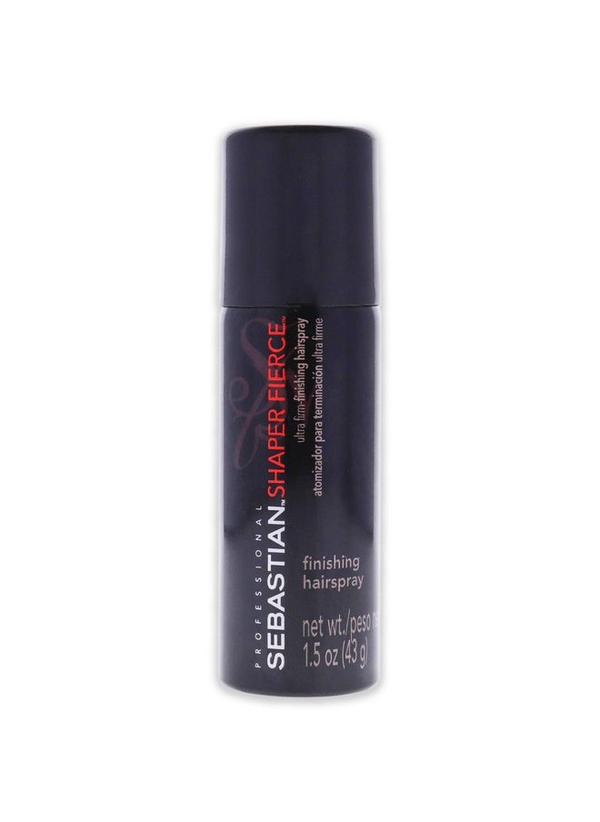 Sebastian Professional Shaper Fierce, Ultra-Firm Finishing Hairspray, For Medium to Heavy Textures, Travel Size, Mini Hairspray, 1.5 oz