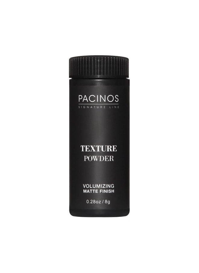 Pacinos Texture Powder - Lightweight Root Lifting Powder with Matte Dry Finish for Texture, Volume & Thickness - Shaker Bottle for Easy Hair Styling, 8g