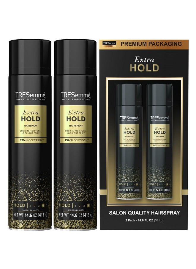 TRESemmé Hairspray, Extra Hold, 2-Pack + Keratin Repair Hair Mask - Moisturizing Hair Spray, Anti-Humidity, Anti-Frizz Hair Products (3 Piece Set)
