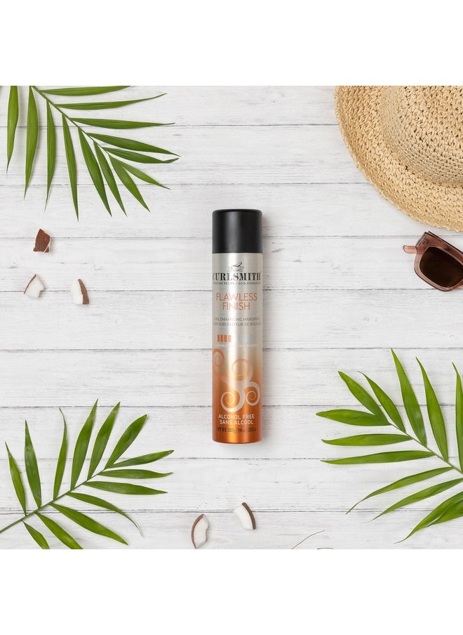 CURLSMITH - Flawless Finish Hairspray, Flexible Hold without Dryness, Alcohol Free, For Curly, Wavy and Coily Hair (10 oz)