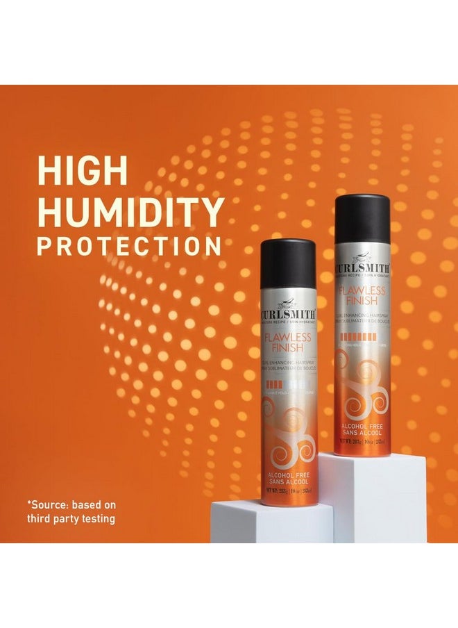 CURLSMITH - Flawless Finish Hairspray, Flexible Hold without Dryness, Alcohol Free, For Curly, Wavy and Coily Hair (10 oz)