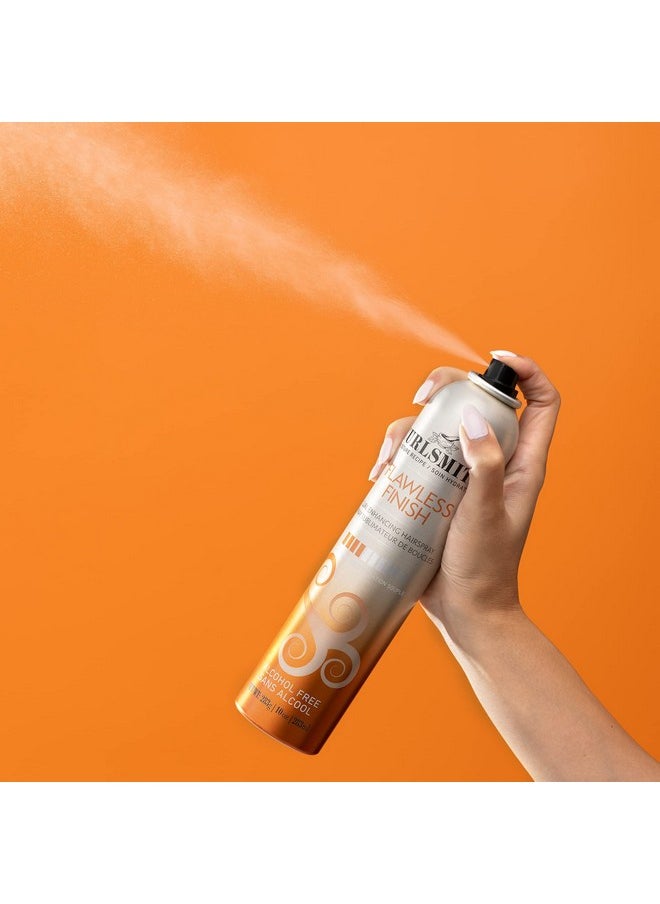 CURLSMITH - Flawless Finish Hairspray, Flexible Hold without Dryness, Alcohol Free, For Curly, Wavy and Coily Hair (10 oz)