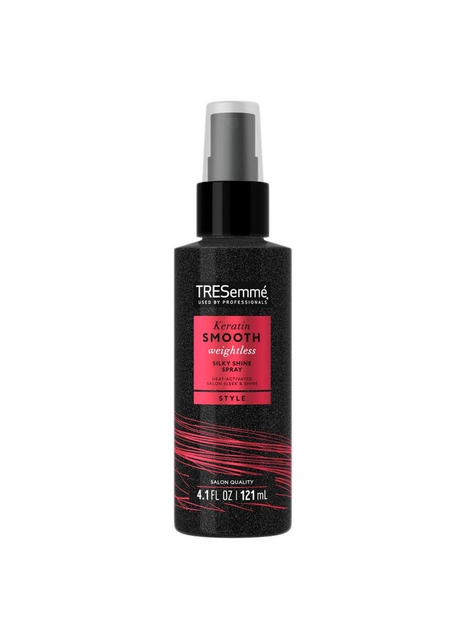 TRESemmé Silky Shine Spray Keratin Smooth for Heat Activated Sleek & Shine, Weightless, 4.1 Fl Oz