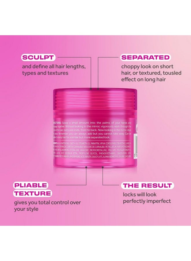 Lee Stafford Hair Styling Pomade | Messed Up Putty - Lighweight, Pliable Shaping Wax for All Lengths, Firm Hold for Texturizing and Definition, 1.7 Fl Oz