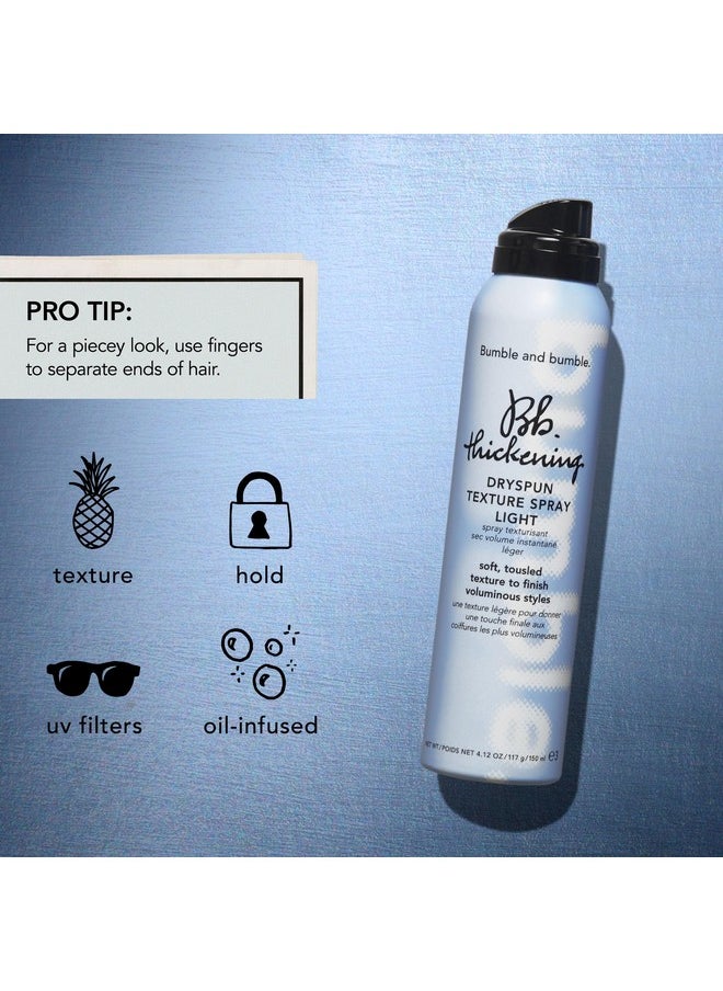 Bumble and bumble. Thickening Dryspun Texture Spray Light | For Soft Texture + Light Hold | Curly, Wavy, Straight, Mini Travel Size, 1.65 Ounce