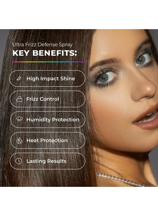 XMONDO Hair Super Gloss Ultra Frizz Defense Spray | Ultimate Frizz & Humidity Guard Designed with Humishield Technology, Vegan Formula Promotes Softer Strands and Enhances Shine, 6.7 Fl Oz