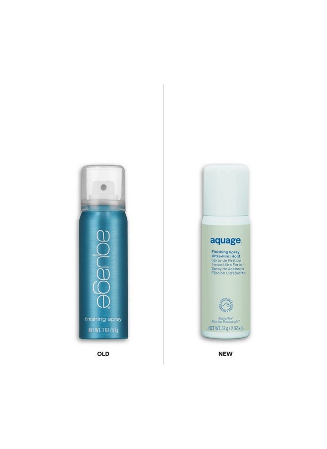 AQUAGE. Finishing Spray, Firm Hold Hairspray, Delivers Humidity Resistance and Lasting Style Retention with Max Shine, LOW VOC, Travel Size, 2 oz.