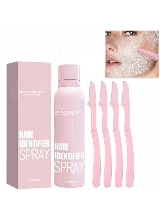 Hair Identifier Spray for Face Shaving,Moisturizing and Skin Care Dermaplaner Spray,Hair Identifier Spray For Face(1 BOX)