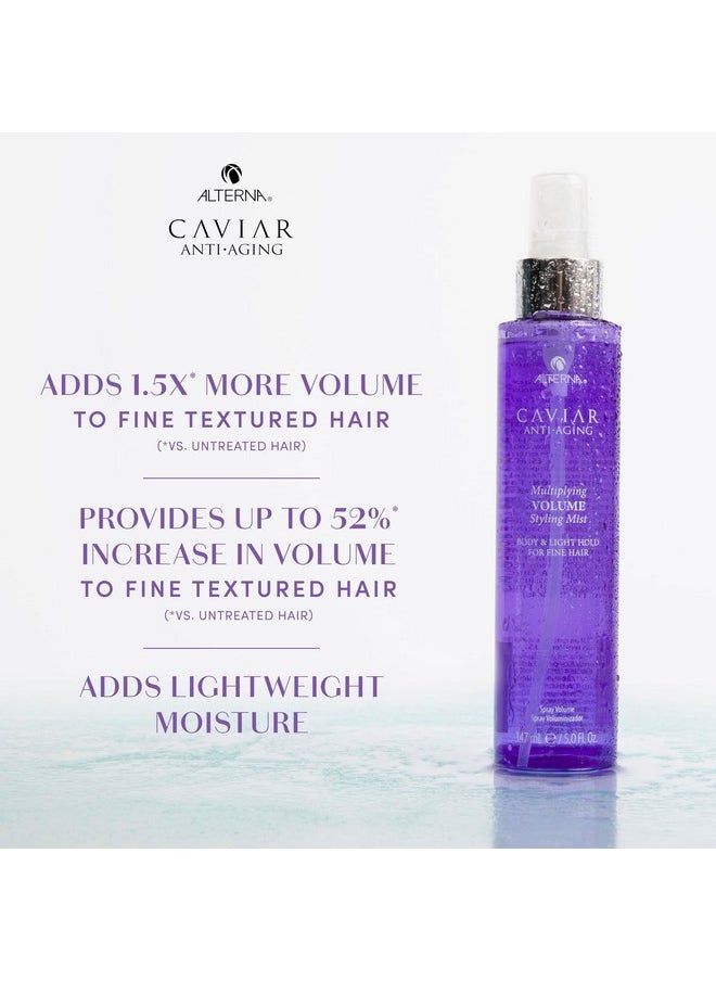 Alterna Caviar Anti-Aging Multiplying Volume Styling Mist, 5 Ounce | For Fine, Thin Hair | Light Hold | Sulfate Free , 5 Fl Oz (Pack of 1)