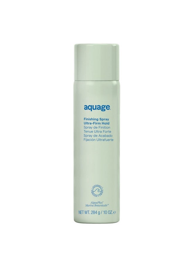 AQUAGE. Finishing Spray, Firm Hold Hairspray, Delivers Humidity Resistance and Lasting Style Retention with Max Shine LOW VOC, 10 oz