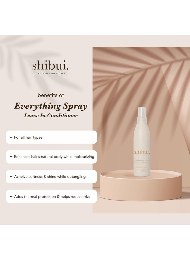 SHIBUI Everything Spray, Color Protecting Leave-in Treatment, Detangles & Fights Frizz, for Fine to Medium Hair, Vegan & Sulfate-Free, 8 Fl Oz