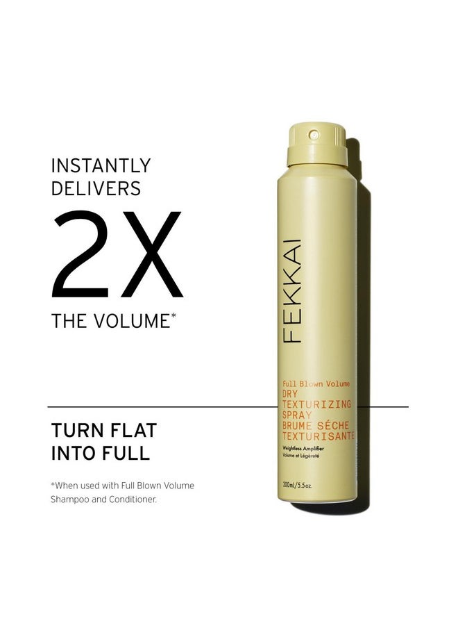 Fekkai Full Blown Volume Texturizer - 5.5 oz - Dry Texturizing Spray - Delivers 2X the Volume for Up to 8 Hours - Free of Sulfates, Parabens, Phthalates - Vegan, Cruelty-Free