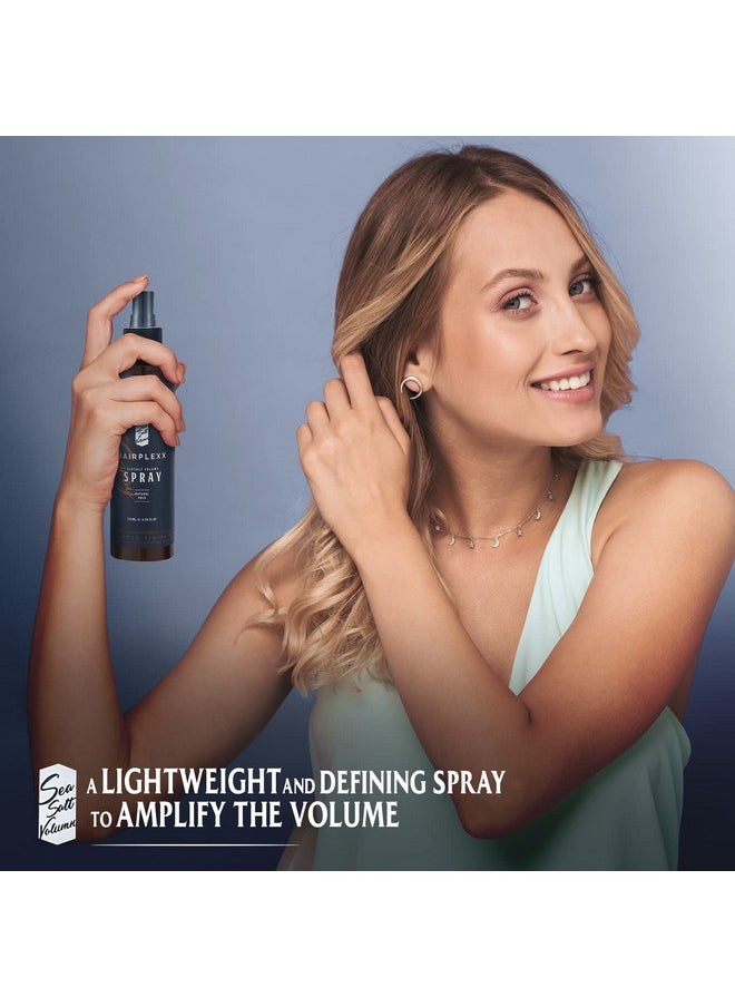 Hairplexx Sea Salt Volume Hair Spray for both Men and Women, Natural Thick and Volumizing Hair Look with Matte Finish and Natural Hold, Paraben Free - 6.76 Fl Oz (Pack of 1)