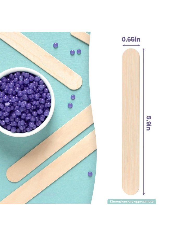Tress Wellness - Waxing Sticks for Hair Removal - Premium Splinter-Free Wooden Sticks for Waxing, Wax Stick for Body and Face Waxing,150 Wax Sticks