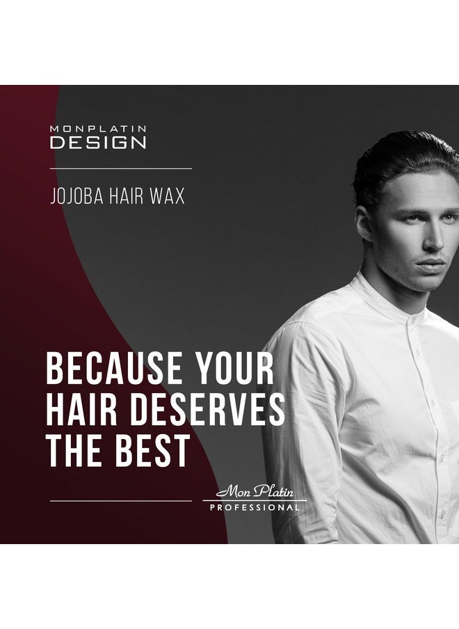 Mon Platin Professional Hair Wax - 150 ml Moisturizing Grooming Wax for Men's Wet and Shiny Look Styling with Jojoba Oil Essence and Pure Water for Scalp Enrichment