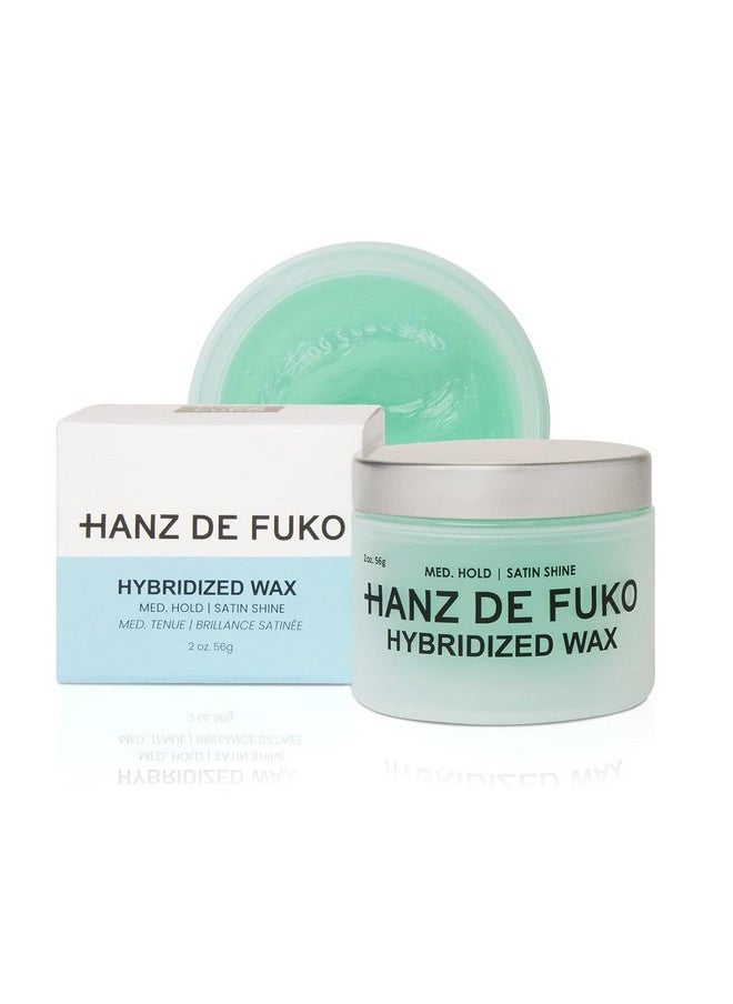 Hanz de Fuko Hybridized Wax - Premium Men’s Hair Styling Wax with Medium Hold & Satin Finish, 2oz