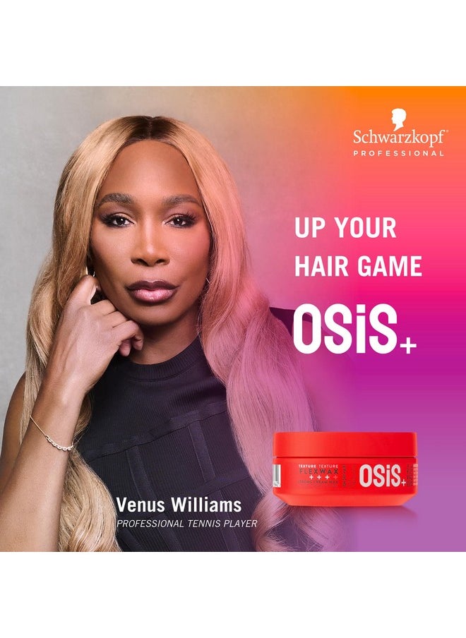 OSiS+ Flexwax - Ultra Strong Cream Wax, 2.8 oz - Long-lasting Hold for Creative Hair Styling - Moldable Texturizing Product for Wild Hair Styling and Shine - Washes Out Easily