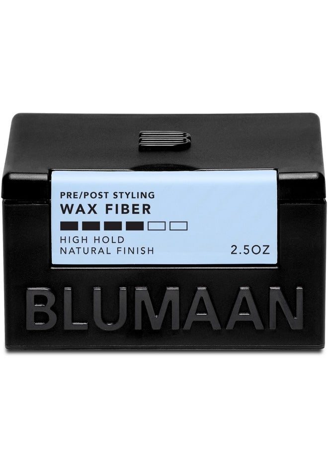 BluMaan Original Styling Meraki - Men's Wax Fiber Hair Styler for All-Day Hold - Adds Volume & Controls Hair - Natural Finish with Heat Protectant - Great For All Hair Types - 2.5 oz (74 ml)