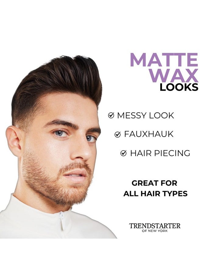 TRENDSTARTER - POMADE SAMPLE PACK - TEST BEFORE YOU INVEST - Matte Wax - Forming Paste - Thickening Fiber - Pomade Plus (Four 0.25oz Samples)