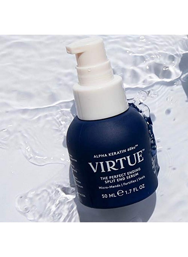 VIRTUE Split End Hair Treatment Serum for Damaged Hair with Baobab Seed Oil, Sulfate Free, Safe for All Hair Types, Color Safe