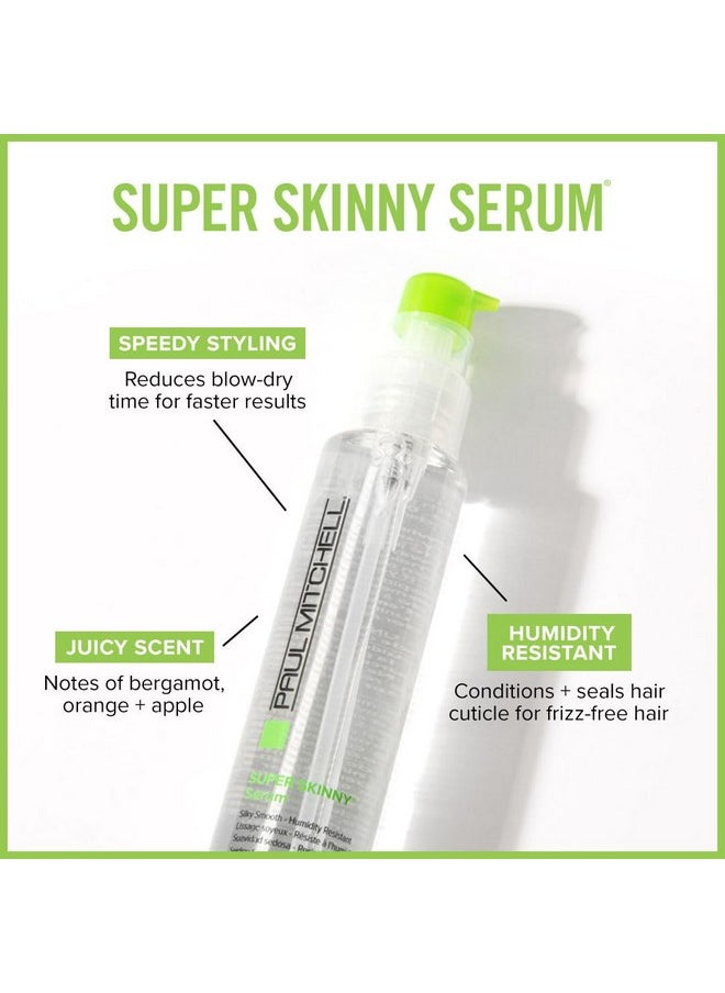 Paul Mitchell Super Skinny Serum, Speeds Up Drying Time, Humidity Resistant, For Frizzy Hair