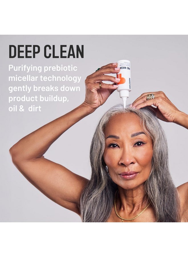 Hairstory Pre-Wash, Prebiotic Micellar Scalp Rinse, Refreshing Deep Clean for Hair, Removes Product Buildup, Oil & Dirt, Balances Scalp Microbiome, 4oz