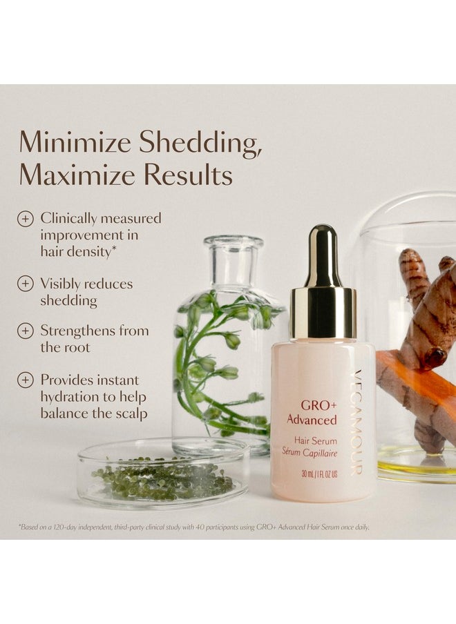 VEGAMOUR GRO+ Advanced Hair Serum for Improving Hair Density, Reduces Shedding and Promotes a Healthy Scalp, 1 pack
