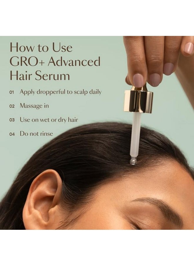 VEGAMOUR GRO+ Advanced Hair Serum for Improving Hair Density, Reduces Shedding and Promotes a Healthy Scalp, 1 pack