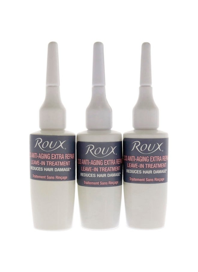Roux 233 Anti-Aging Extra Repair, Leave In Treatment with Strengthening Keratin, 3 Applications per Box