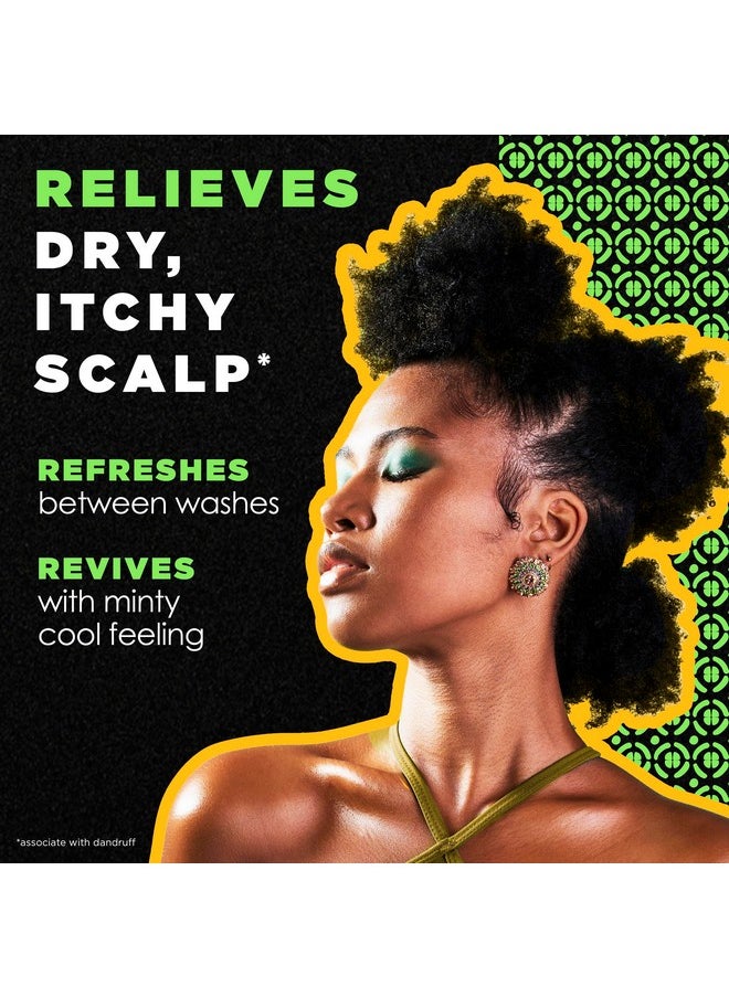 MY BLACK IS BEAUTIFUL Cooling Scalp Serum, Dandruff Treatment, For Coily Hair and Protective Styles, Dry and Itchy Scalp Treatment With Pyrithione Zinc, With Cooling Mint, Sulfate Free, 4.2 fl oz