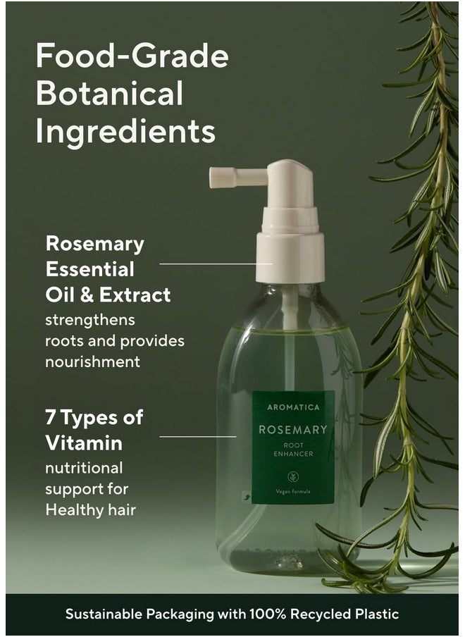 AROMATICA Rosemary Scalp Strengthening Enhancer Duo Set - Scalp Serum For Hair Growth & Itchy Scalp Treatment with Rosemary Oil | Dandruff Treatment And Oily Scalp Moisturizer