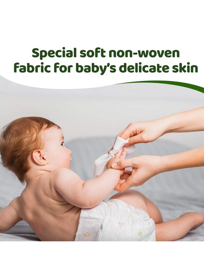 Soft Cleansing Baby Wipes, 72 Pieces/Pack (Pack Of 2 ) Fliptop Pack | Wet Wipes Ideal For Nappy, Face And Hands | Dermatologically Tested, No Phenoxyethanol, No Parabens, No Alcohol, Soap-Free