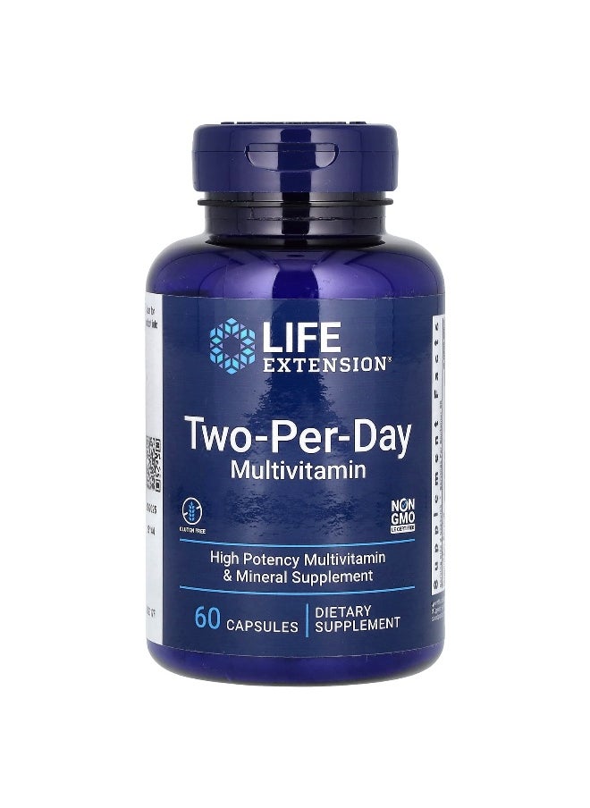 Life Extension, Two-Per-Day Multivitamin, 60 Capsules