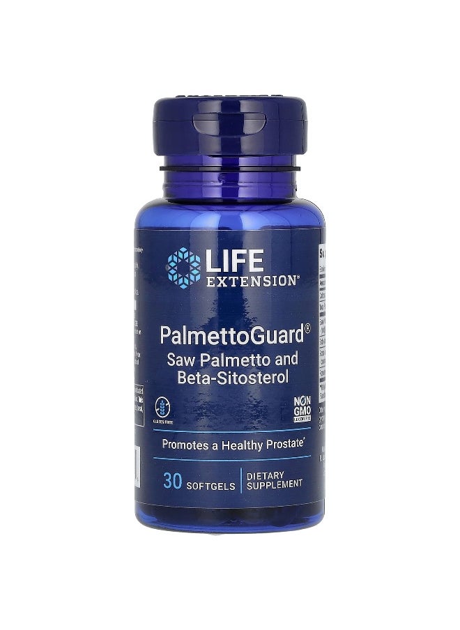 Life Extension, PalmettoGuard, Saw Palmetto and Beta-Sitosterol, 30 Softgels