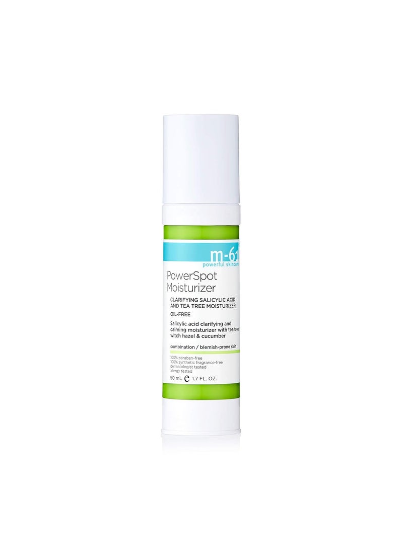 m61 PowerSpot Moisturizer  Clarifying hydrating and soothing oilfree moisturizer with salicylic glycolic witch hazel  tea tree