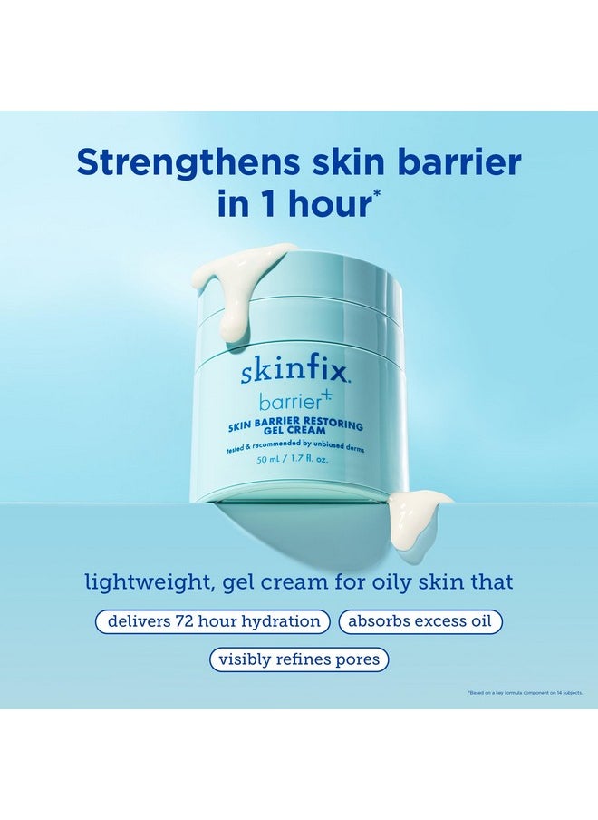 Skinfix Barrier+ Skin Barrier Restoring Gel Cream: Formulated with Niacinamide & Peptides, Ideal for Oily and Blemish-Prone Skin, Restores Skin Barrier, 1.7 oz