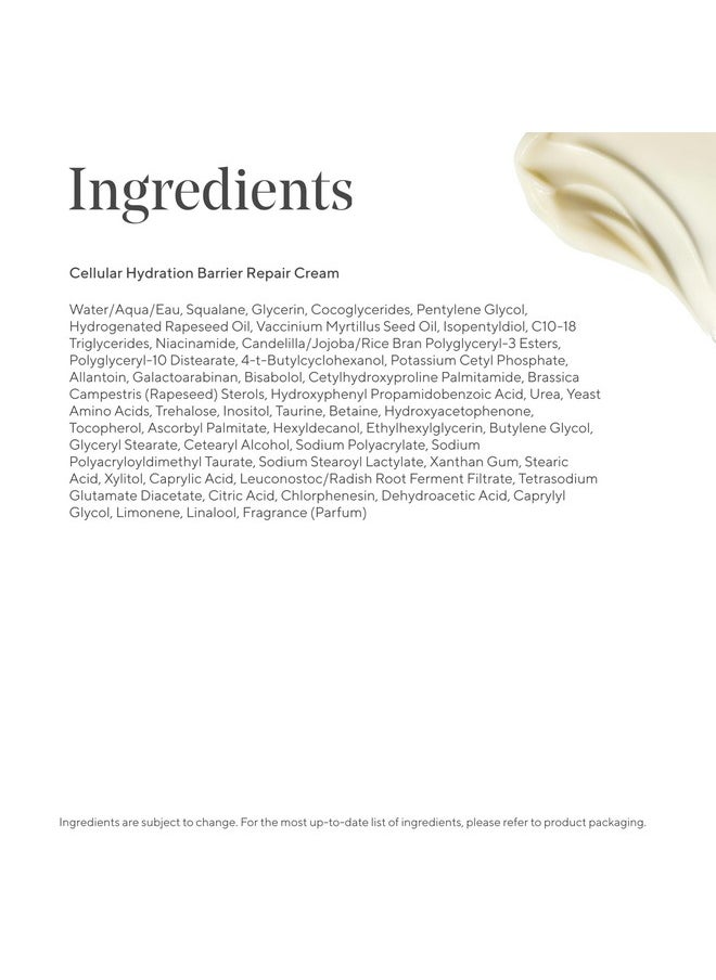 Murad Cellular Hydration Barrier Repair Cream - Nourishing Face Moisturizer Repairs Dry, Flaky Skin - Bilberry Omega Fatty Acids and Soothing Allantoin Restores Bounce & Radiance - 1.7 Fl Oz