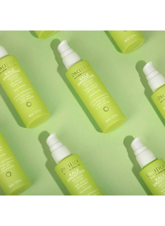 Pacifica Face Moisturizer - Kale Smoothie Face Lotion w/Niacinamide, Copper, Super Foods & Plant Extract - Reduces Pore Size & Redness, Improves Skin Texture Vegan & Cruelty-Free Dermatologist Tested