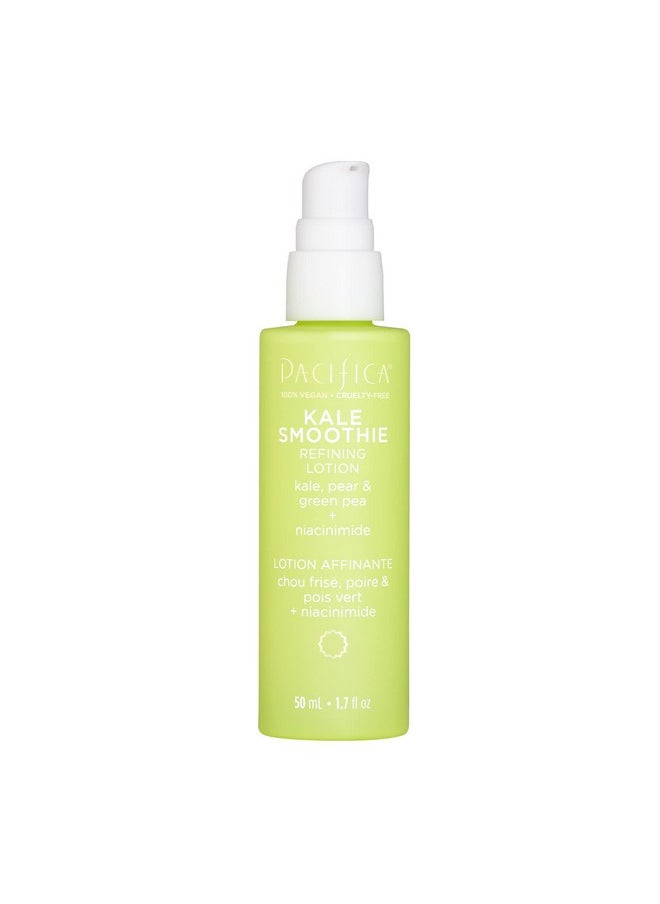 Pacifica Face Moisturizer - Kale Smoothie Face Lotion w/Niacinamide, Copper, Super Foods & Plant Extract - Reduces Pore Size & Redness, Improves Skin Texture Vegan & Cruelty-Free Dermatologist Tested