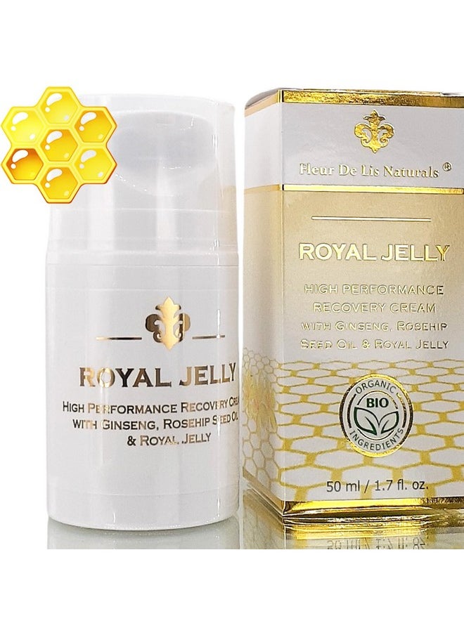 Face Cream Anti Aging Royal Jelly - Natural & Organic Ingredients, Face Moisturizer for Dry Skin, Anti Aging Cream for Face, Anti Wrinkle Cream for Women & Men - 1.7 oz