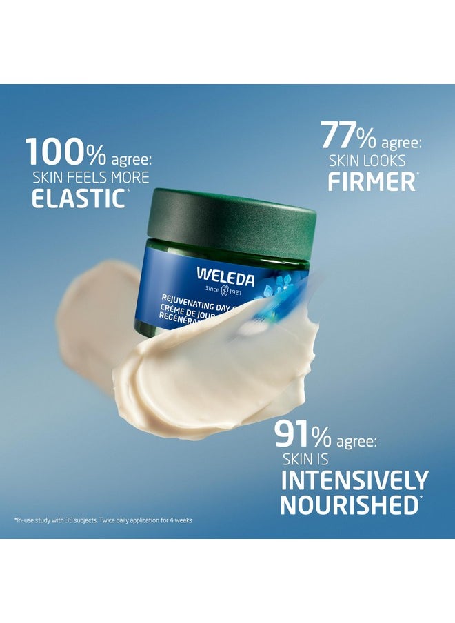 Weleda Face Care Rejuvenating Day Cream, 1.3 Fluid Ounces, Plant Rich Moisturizer with Blue Gentian and Edelweiss