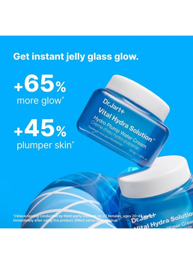 Dr.Jart+ Vital Hydra Solution Water Cream Glow Hydrating Face Moisturizer with Hyaluronic Acid | Korean Skin Care, 1.69 Fl Oz
