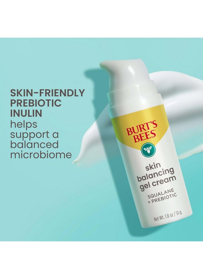 Burt’s Bees Clear and Balanced Skin Balancing Gel Cream With Squalane and Prebiotic, Gel Moisturizer for Breakout-Prone Skin, 99 Percent Natural Origin Skin Care, 1.8 oz. Bottle