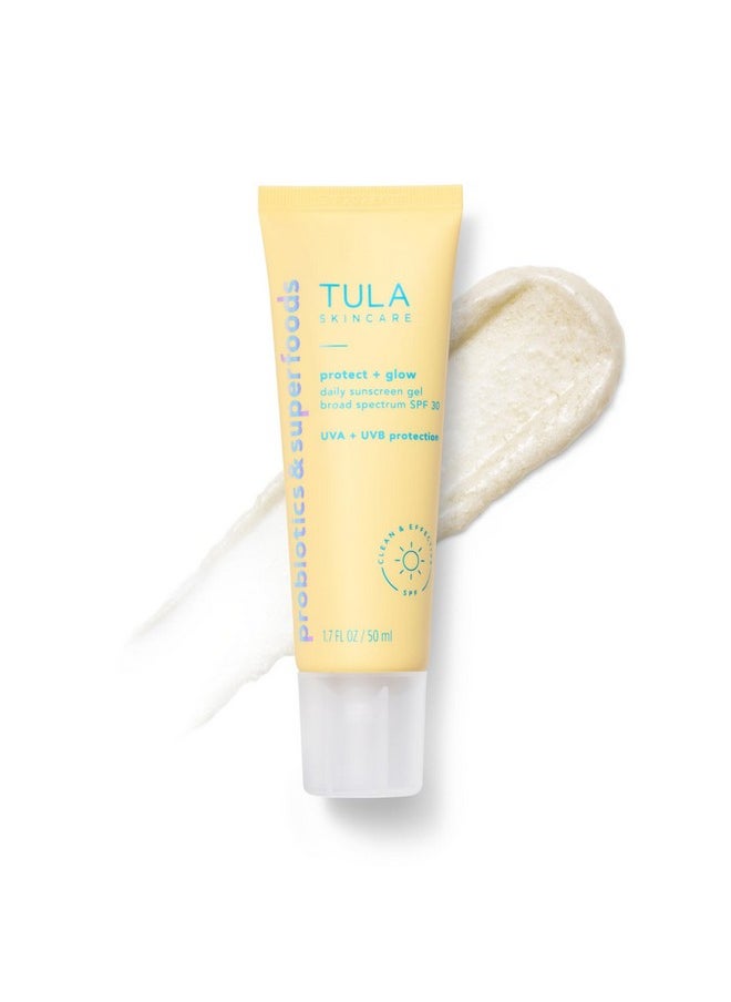 TULA Daily SPF 30 Sunscreen Gel - Broad Spectrum, Non-Greasy, Reef-Safe with Blue Light & Pollution Protection