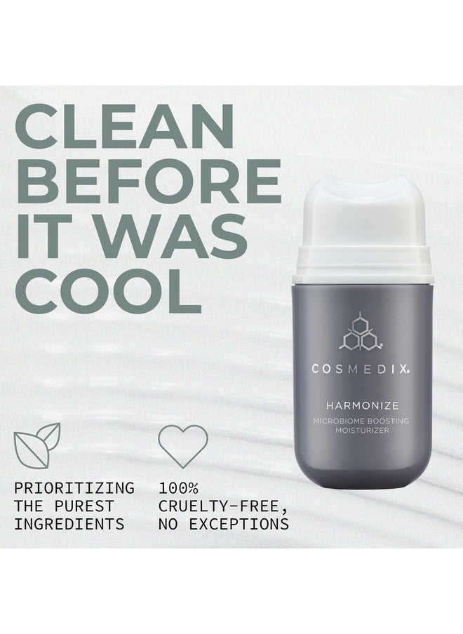 COSMEDIX Harmonize Microbiome Boosting Moisturizer - Ultra-Light Prebiotic Facial Skin Care Products for Softer, Smoother & Vibrant-Looking Skin - Face Lotion for All Skin Types