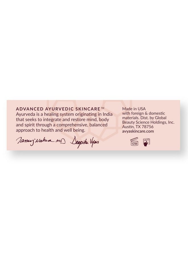 AVYA SPF 40 Sheer Tinted Moisturizer with Hyaluronic Acid & Green Chai - Advanced Ayurvedic Skincare Treatment for Balanced and Brighter Skin/Fair & Light Skintones Shade #1 (0.34oz/10ml)
